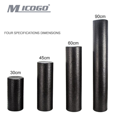 High Density EPP Foam Roller  Yoga Solid Mini Wholesale Customized 30 45 60 90 cm Massage Black logo Foam Roller Custom Design