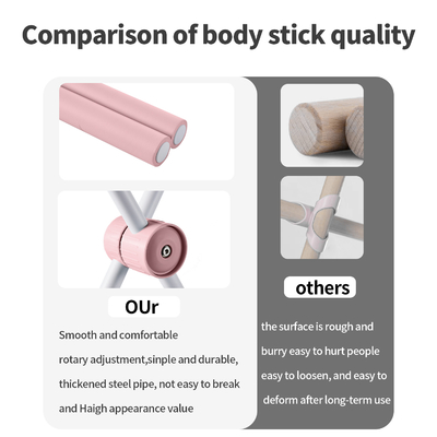 Fitness Adjustable Retractable Yoga Opening Body Stick Back Stretching Tool Posture Corrector Pole Stick Posture Corrector Stick