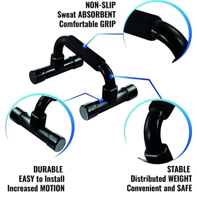 Home Workout Equipment Push-Up Bar with Soft Foam Grip and Non-Slip Feet for Standard Handle Sit-Up Push-Ups