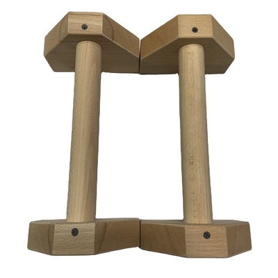 Pushup Stand Wooden Push up Bars Gym Gear Equipment with Anti-slid Parallettes Wooden Push up Bars