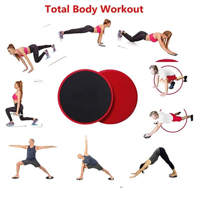 Set of 2 Gliding Core Sliders for Improved Balance Abdominals Strengthening Fat Burning with Slider Discs