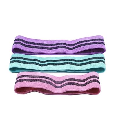 Custom Logo Wide Anti slip Fabric Resistance Loop Band Hip Exercise Booty Bands ,for  Gaining Confidence in Yoga Training