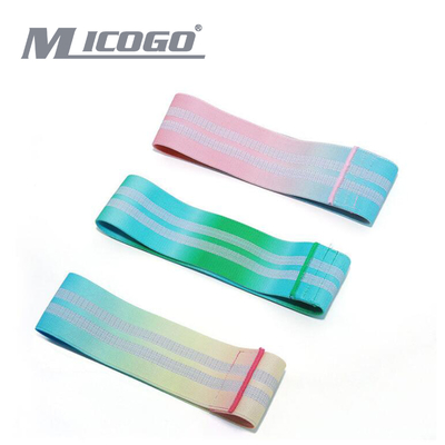 Custom Logo Wide Anti slip Fabric Resistance Loop Band Hip Exercise Booty Bands ,for  Gaining Confidence in Yoga Training