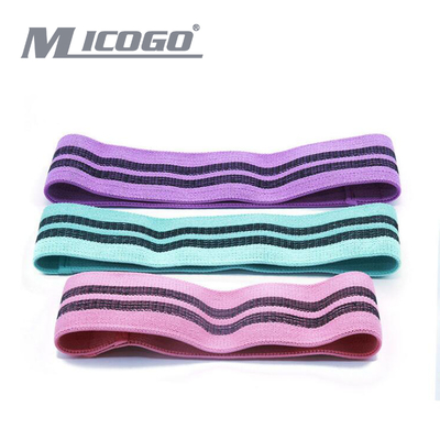 Custom Logo Wide Anti slip Fabric Resistance Loop Band Hip Exercise Booty Bands ,for  Gaining Confidence in Yoga Training
