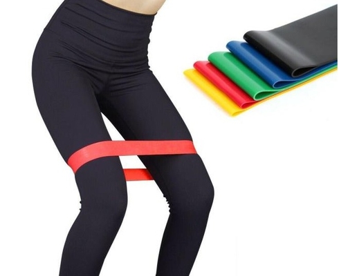 5-Pack Stretch Fitness Tubes for Warmup Pilates Home Gym Strength Training - Latex Elastic Exercise Bands