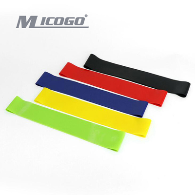 Custom Color Strength Resistance Bands with Bag for Daily Stretching Home Gym Assisted Training 5 Pcs Mini Exercise Band Set