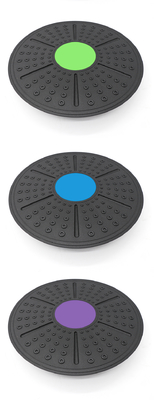 BSCI Factory Custom Logo 36cm Fitness Plastic Wobble Trainer Balance Board for Body Exercise