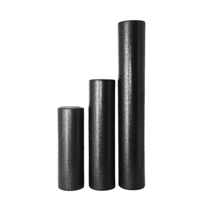 EPP Black Foam Roller  High Density  Solid Mini Wholesale Customized 30 45 60 90 cm Massage logo Custom Design