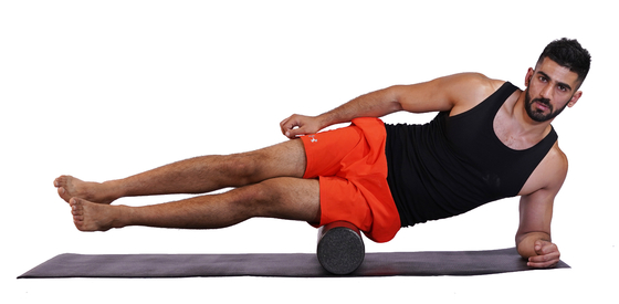 Customized Yoga Pilates Supplies EPP Foam Shaft Fitness Muscle Relaxer Black Solid Foam Roller