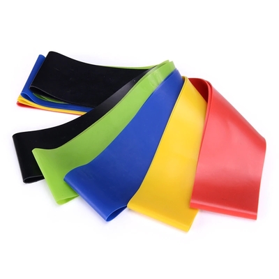 5-Pack Stretch Fitness Tubes for Warmup Pilates Home Gym Strength Training - Latex Elastic Exercise Bands